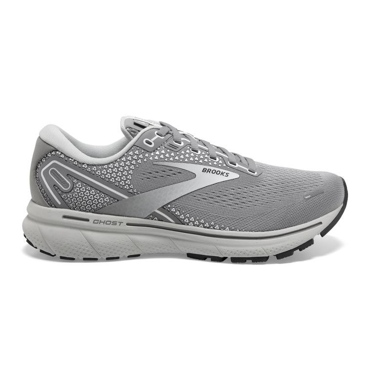 Brooks Ghost 14 Cushioned Women's Road Running Shoes - Alloy/Grey/Silver (09264-LZJO)